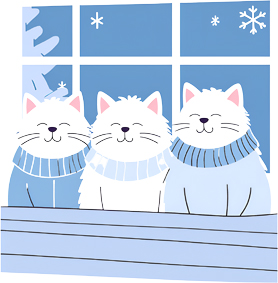 CHATS DU FROID