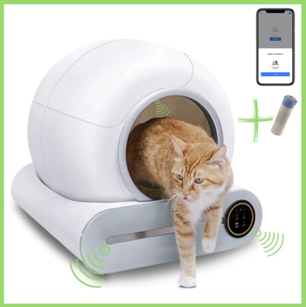 bac à litière autonettoyant